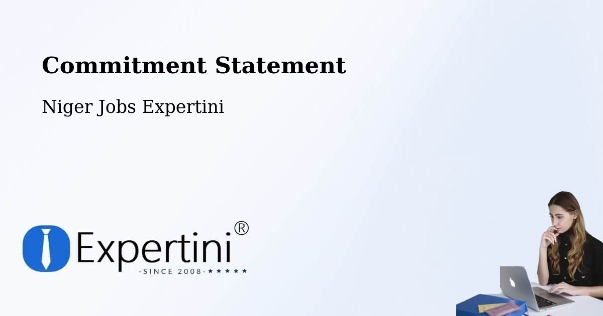 Corporate Commitment – Département De Kantché - Niger Jobs Expertini